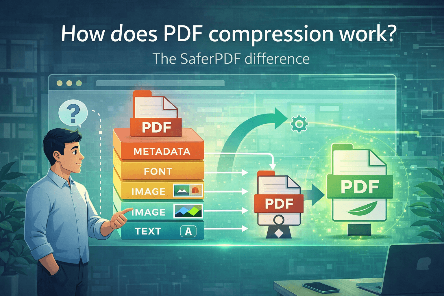 How does PDF compression work? The SaferPDF difference